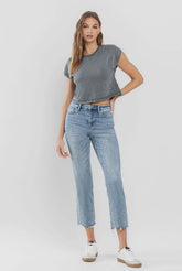 Straight Crop Jeans