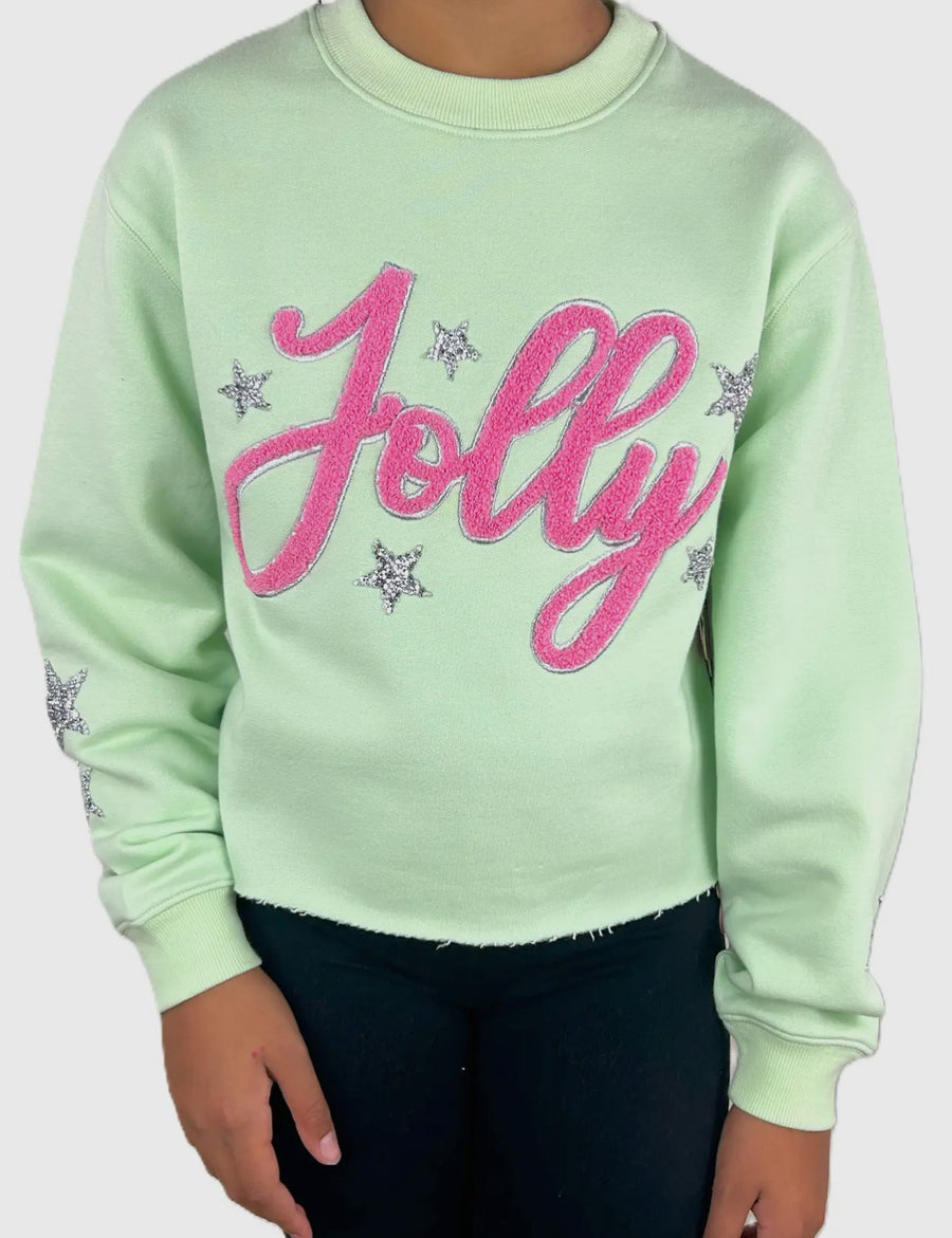 Tween: Jolly Rhinestone Sweatshirt