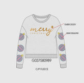 Tween: Merry Christmas Ornament Sweatshirt