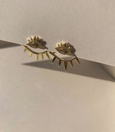  Two Piece Evil Eye Stud Earring Set