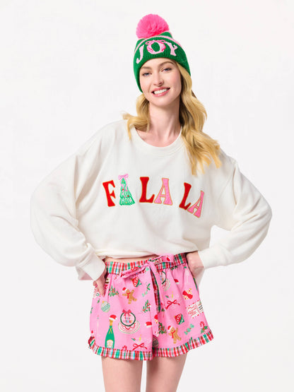 Fa La La Lightweight Sweatshirt 🎄💕