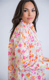 KARLIE: London Floral Poplin Shirt Dress