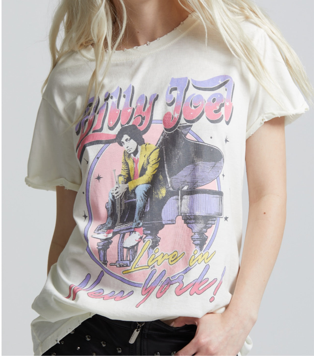 Billy Joel Live In New York Graphic Tee - Shirt