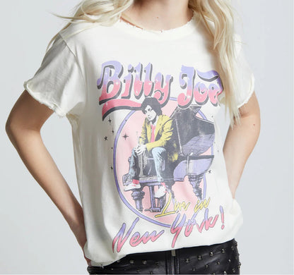 Billy Joel Live In New York Graphic Tee - Shirt